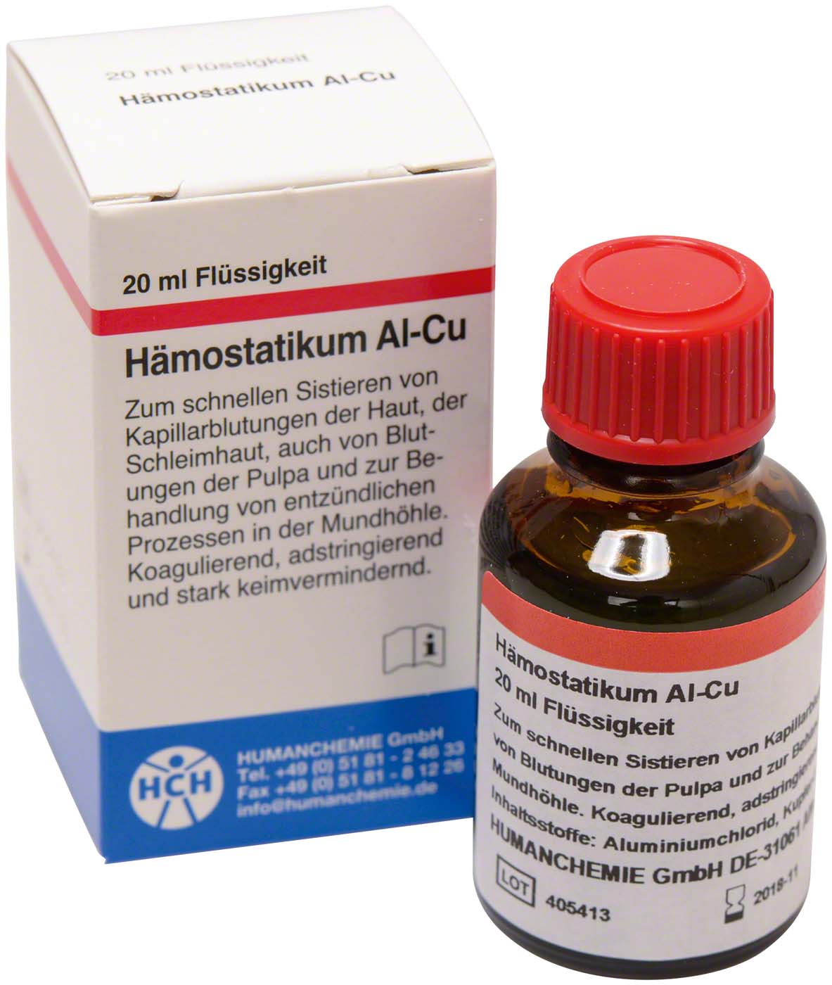 Hämostatikum Al-Cu HUMANCHEMIE