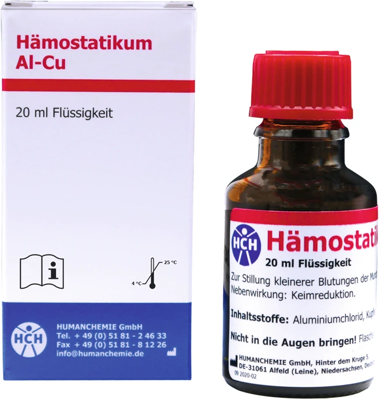 Hämostatikum Al-Cu HUMANCHEMIE