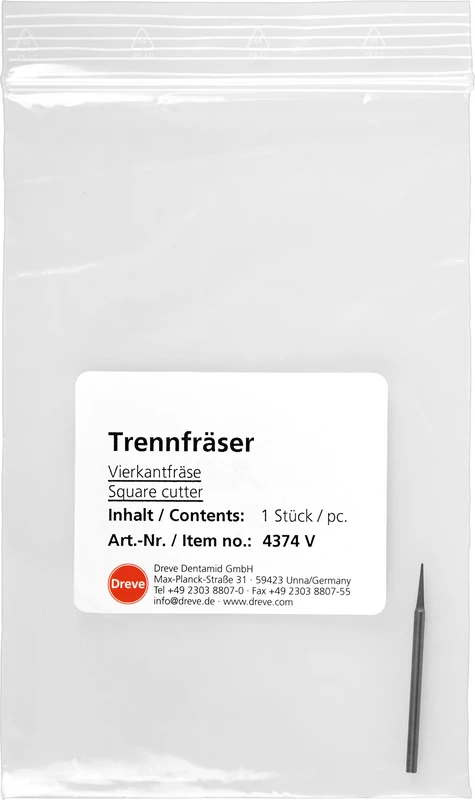 Vierkantfräser Stück ohne Verzahnung