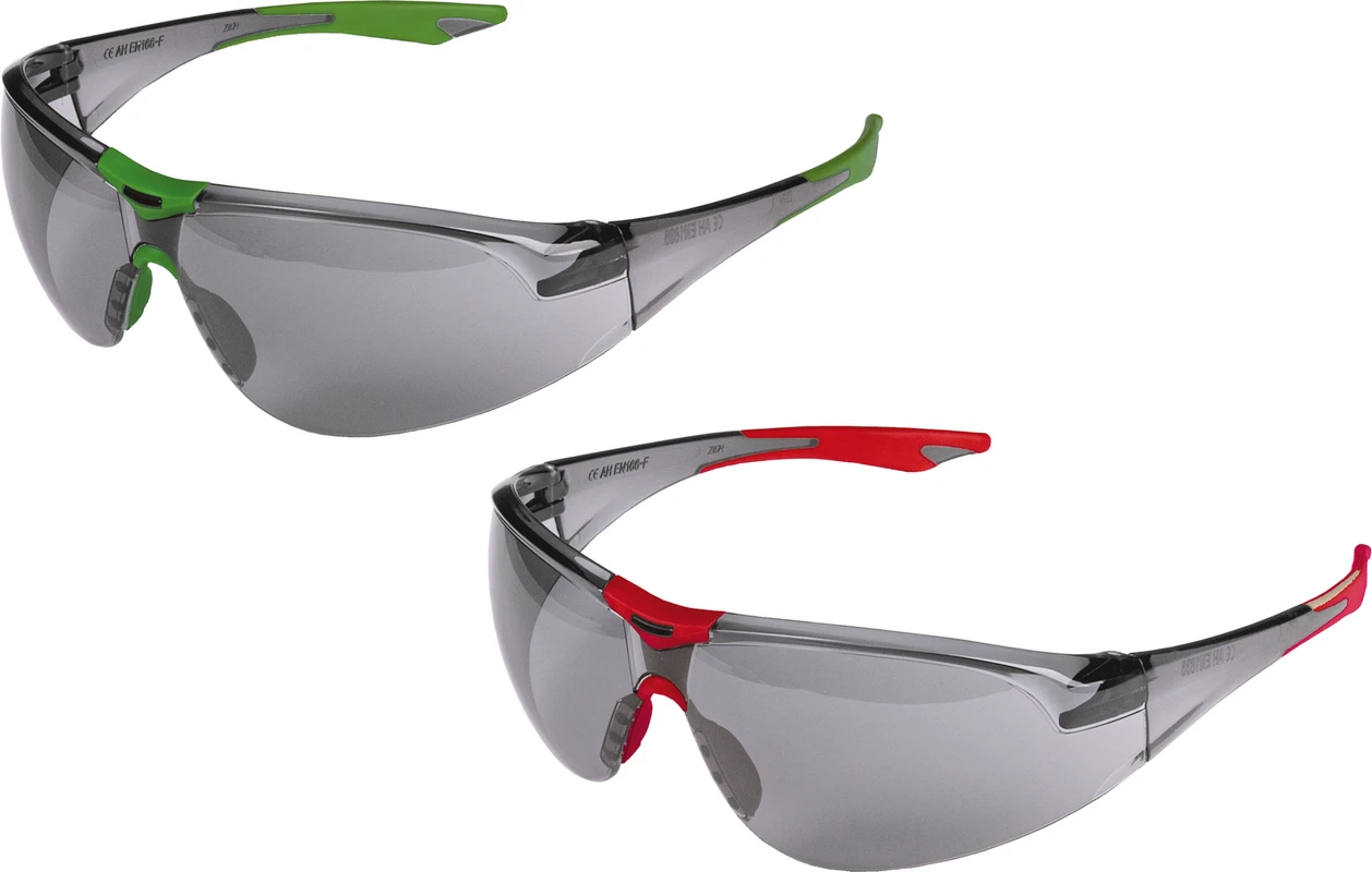 KKD® ANTI-FOG Patienten-Schutzbrille NEW-STYLE Stück Fassung rot, Scheibe rauchgrau