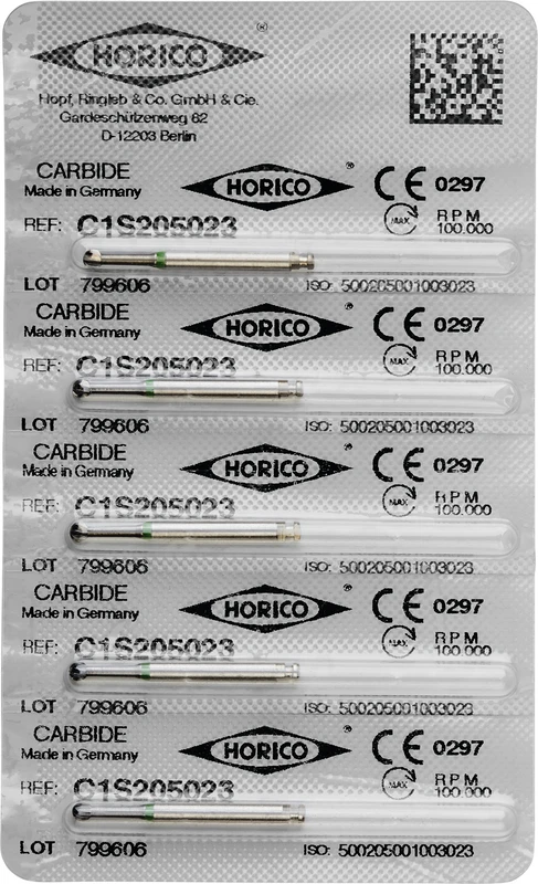 HM-Bohrer C1S Packung 5 Stück RAL, Figur 001, ISO 023