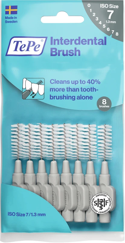 TePe® Interdentalbürsten Original Packung 8 Stück grau, Ø 1,3 mm
