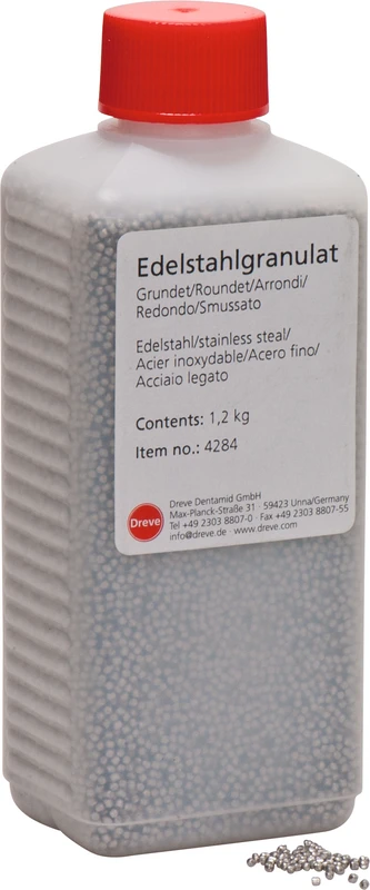 Edelstahlgranulat Flasche 1,2 kg Granulat
