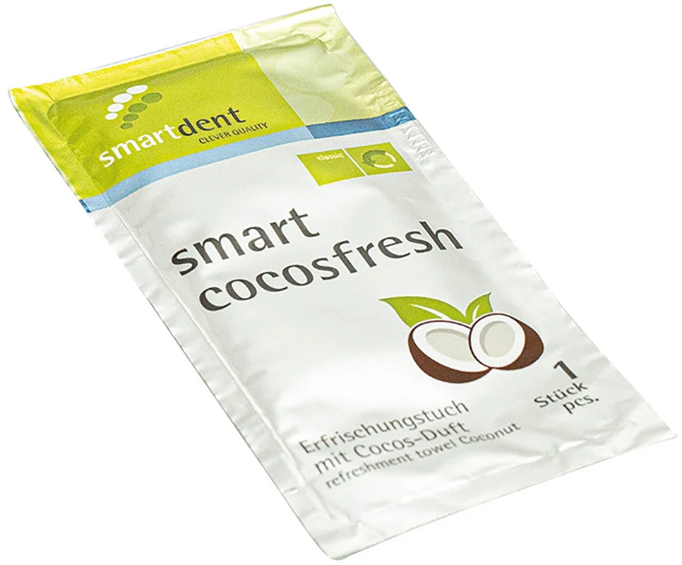 smart cocosfresh Stück Erfrischungstuch coconut smart cocosfresh smartdent