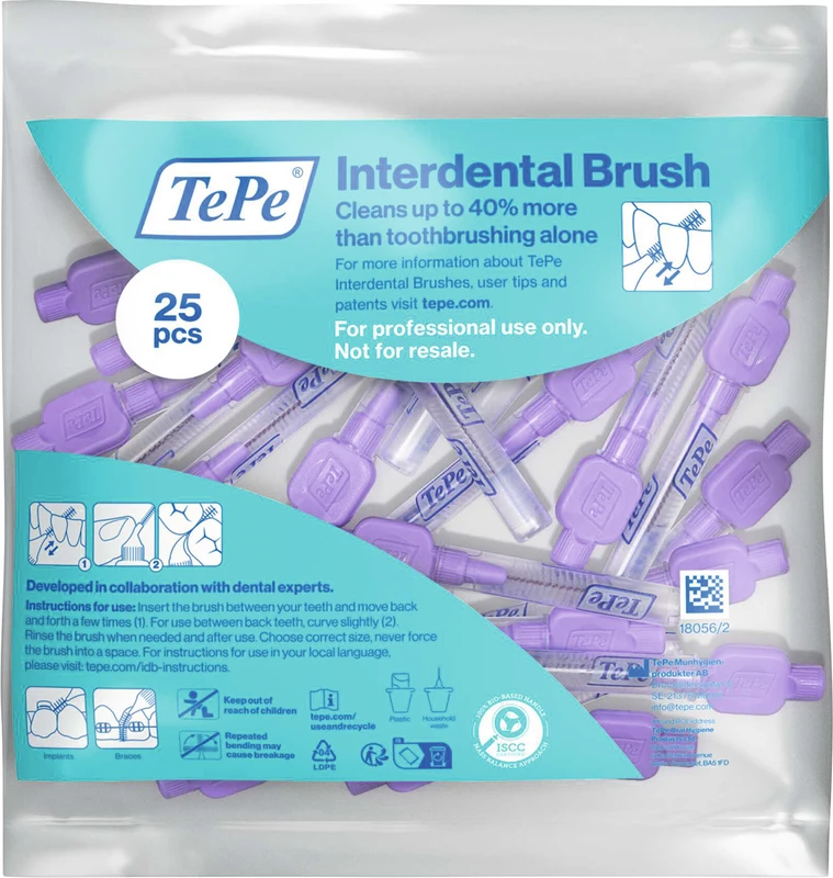 TePe® Interdentalbürsten Extra Soft Packung 25 Stück lila, Ø 1,1 mm