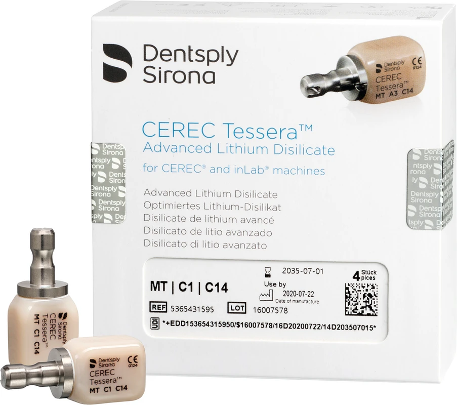 CEREC Tessera™ Nachfüllpackung 4 Stück Größe C14, C1 MT