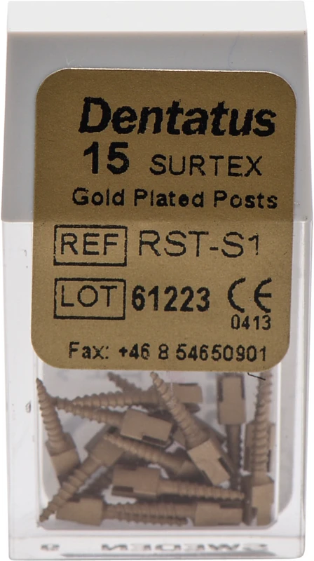 Classic Surtex vergoldete Wurzelstifte Dentatus AB