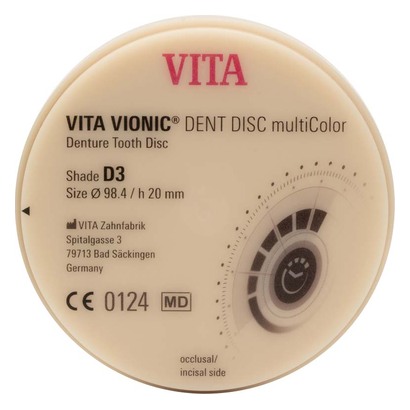 VITA VIONIC® DENT DISC multiColor - Stück Ø 98,4 mm, H 20 mm, D3