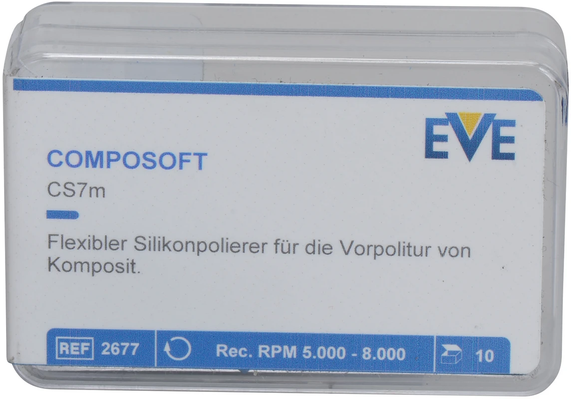 EVE COMPOSOFT Packung 10 Stück blau mittel, RA, Figur Kelch, 7 x 10 mm
