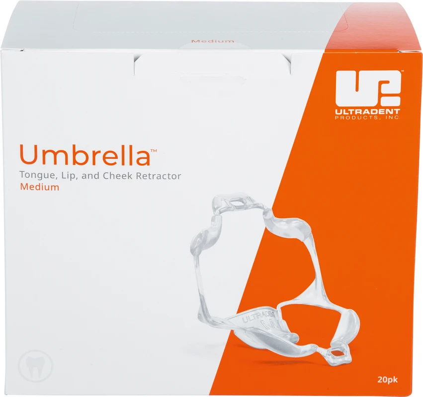 Umbrella™ Zungen-, Lippen- und Wangenhalter Packung 20 Stück medium