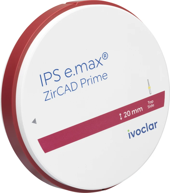 IPS e.max® ZirCAD Prime Stück Ø 98,5 mm H 20 mm, A3,5