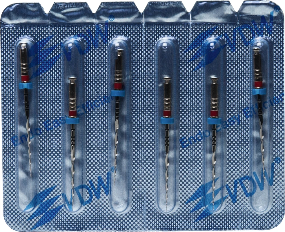 Mtwo® Blisterpackung 6 Instrumente ABT 16 mm, 25 mm, Taper.06, ISO 025 Mtwo® Instrumente VDW