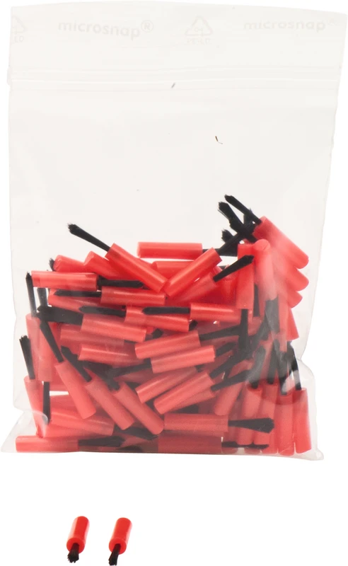 Pinseleinsätze Beutel 100 Stück, rot, medium