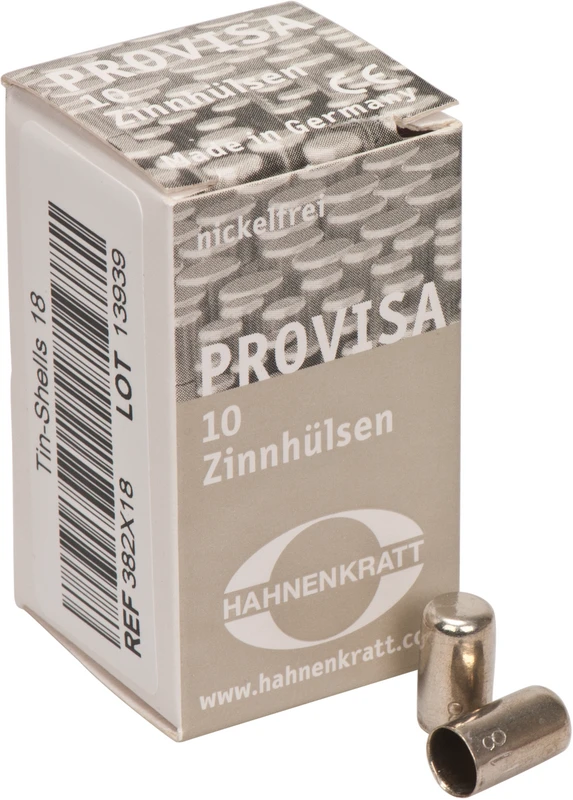 PROVISA Schutzhülsen Zinn Packung 10 Stück 18