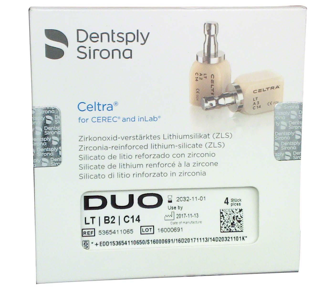 Celtra® Duo Packung 4 Stück Gr. C14, B2 LT Celtra® Duo Dentsply Sirona