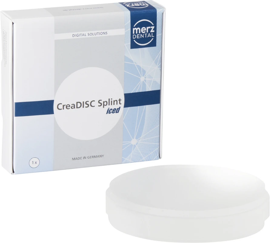 CreaDISC Splint iced Stück kristallklar, &Oslash; 98,5 x H 20 mm