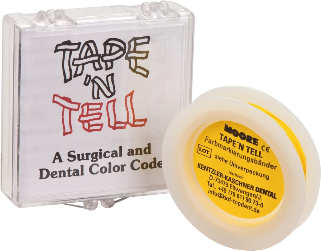 MOORE Tape‘n Tell Rolle 320 cm gelb