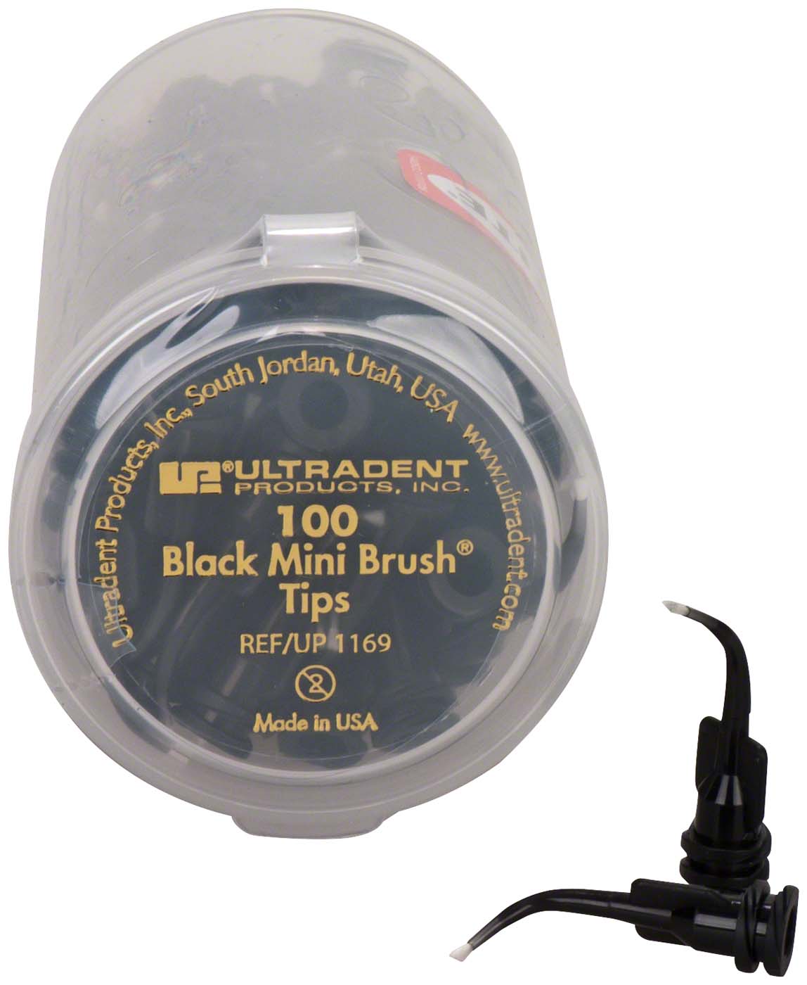 Black Mini Brush® Tip Ultradent Products