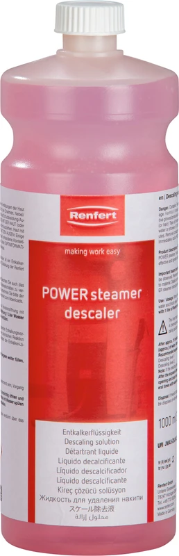 POWER steamer descaler Flasche 1 Liter POWER Dampfgarer Entkalker Renfert