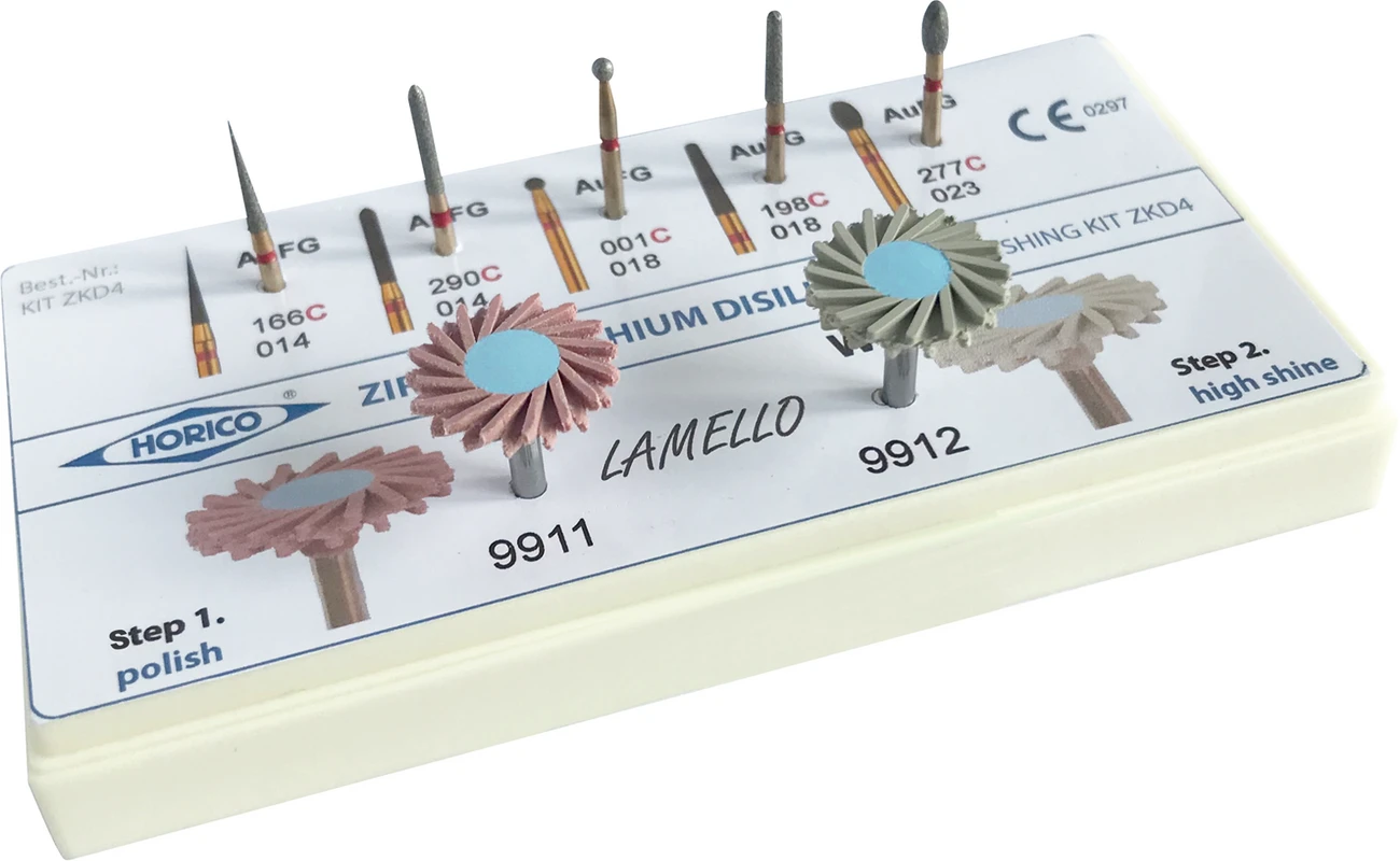 Zirkon Kit ZKD4 Set 5 Diamanten, 2 Polierer