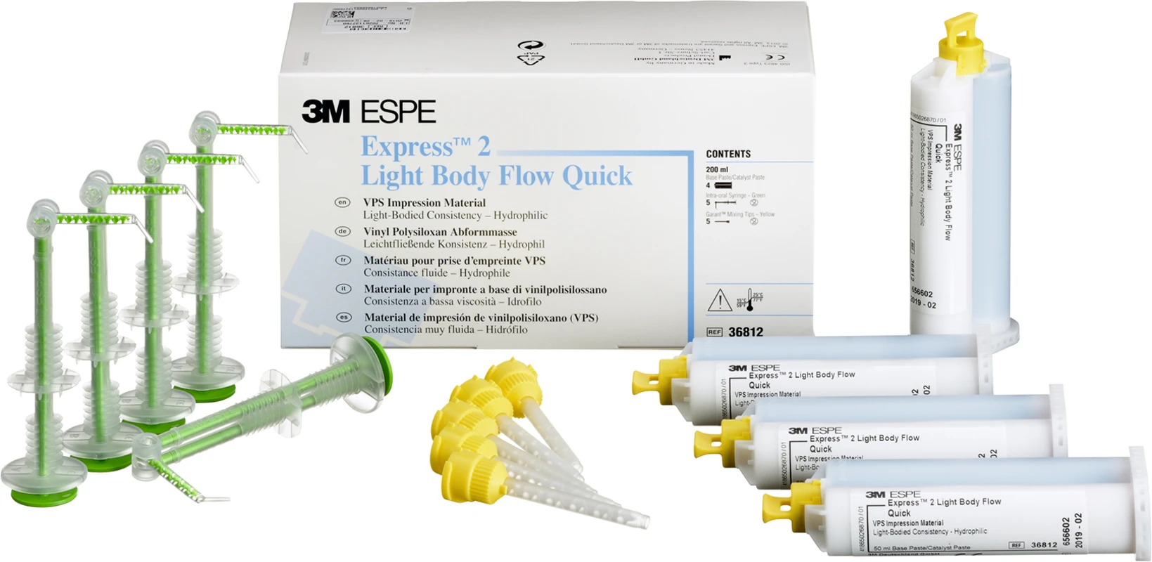 Express™ 2 Refill Packung 4 x 50 ml Doppelkartusche Light Body Flow Quick, Zubehör