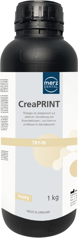 CreaPRINT Try-In Flasche 1 Liter ivory