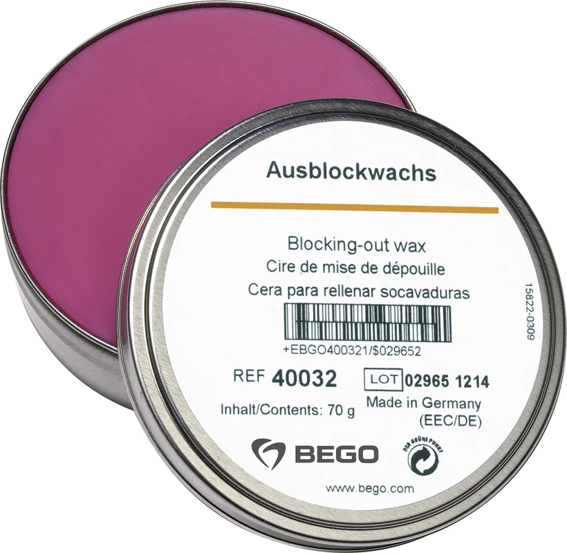 Ausblockwachs Dose 70 g rosa