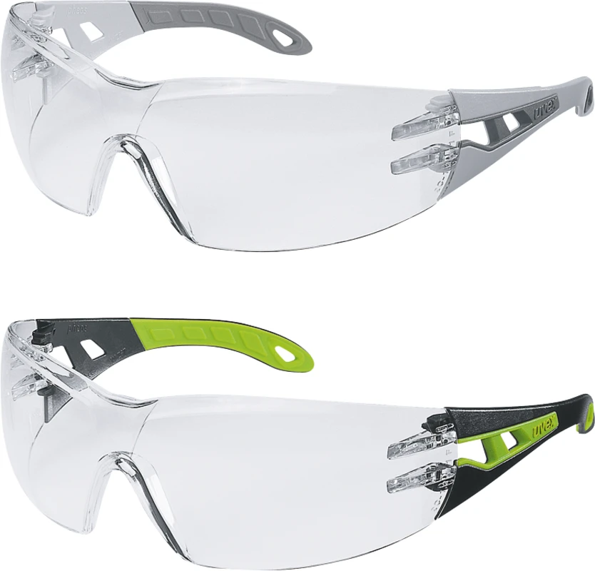 Hager iSpec® Pure Fit Stück Brille, Fassung hellgrau/grau, Scheibe farblos