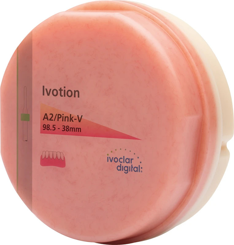 Ivotion Stück Ø 98,5 mm, H 38 mm, A2/Pink-V, UK