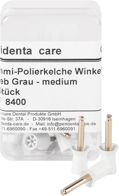 Gummipolierkelche latex Packung 25 Stück grau, für Winkelstück