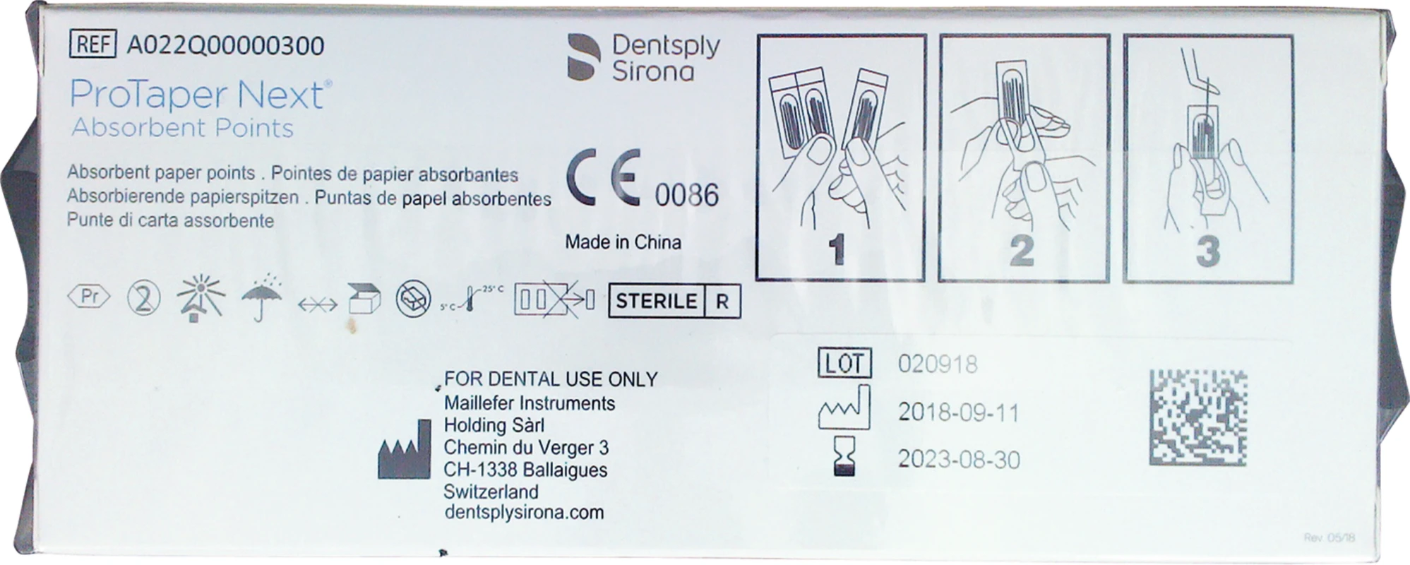 ProTaper Next® Papierspitzen Dentsply Sirona