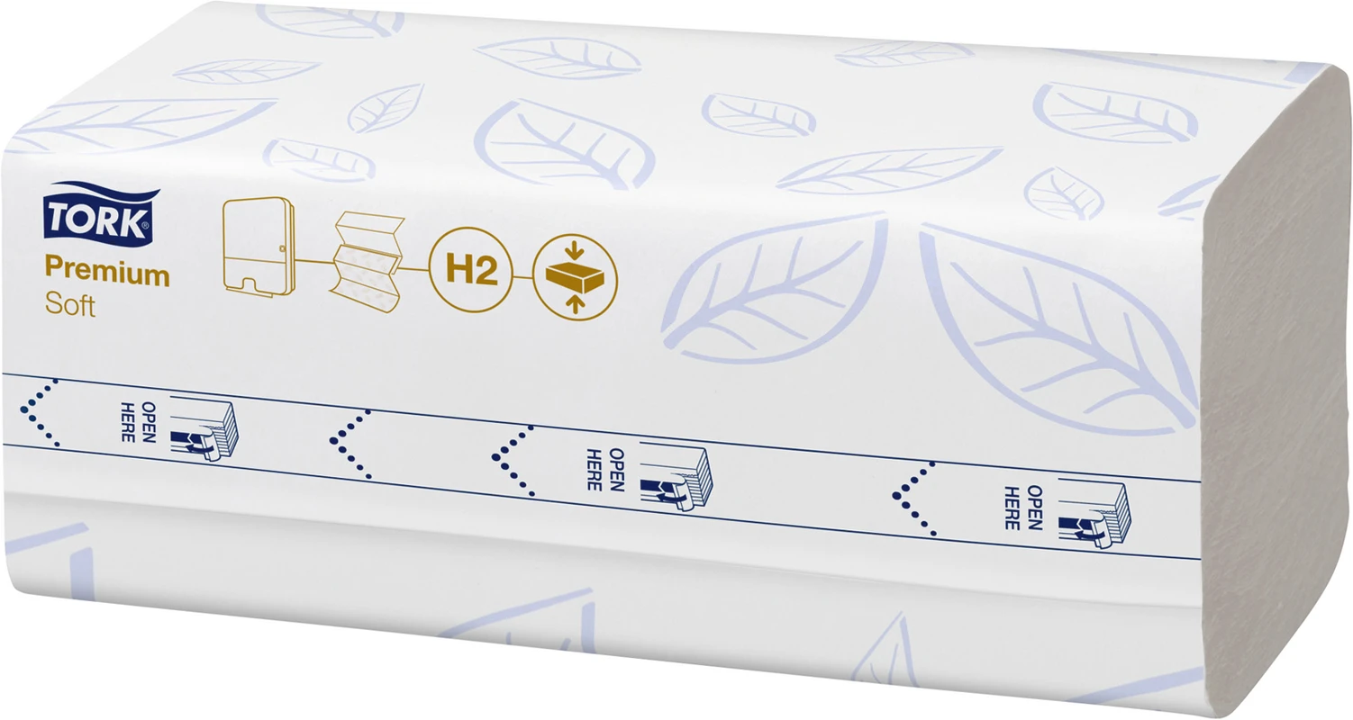 Tork Xpress® komprimierte weiche Multifold-Papierhandtücher Weiß H2 Karton 12 x 225 Stück 2-lagig, weiß