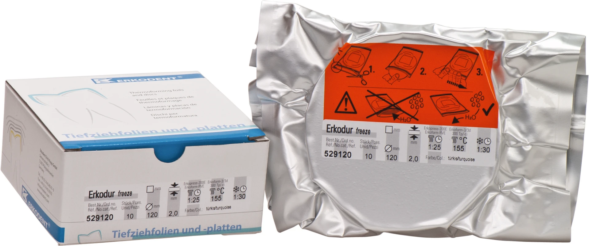 Erkodur-freeze Packung 10 Stück Ø 120 mm, Stärke 2 mm