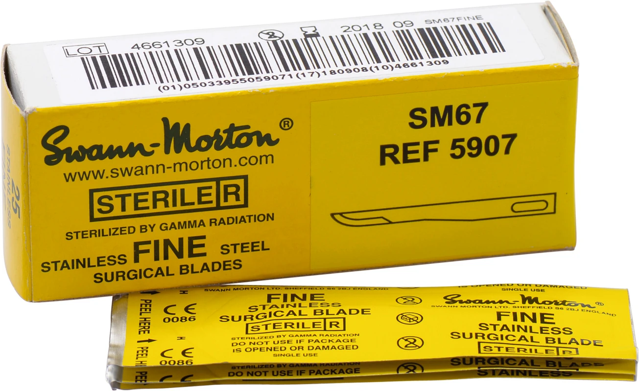 Swann-Morton® Skalpellklingen Packung 25 Stück Nr. SM67