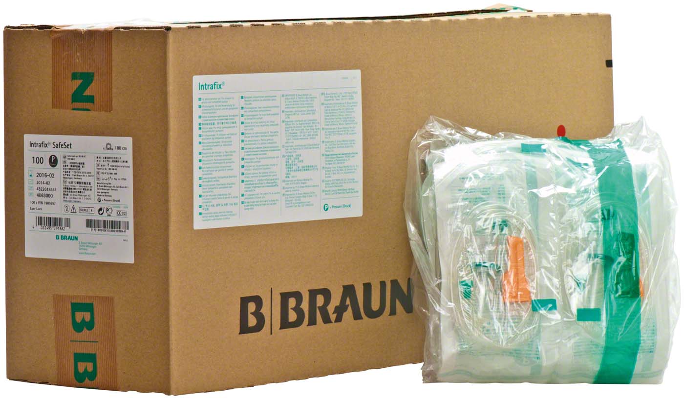 Intrafix® SafeSet Packung 100 Stück 180 cm Intrafix® SafeSet B. Braun