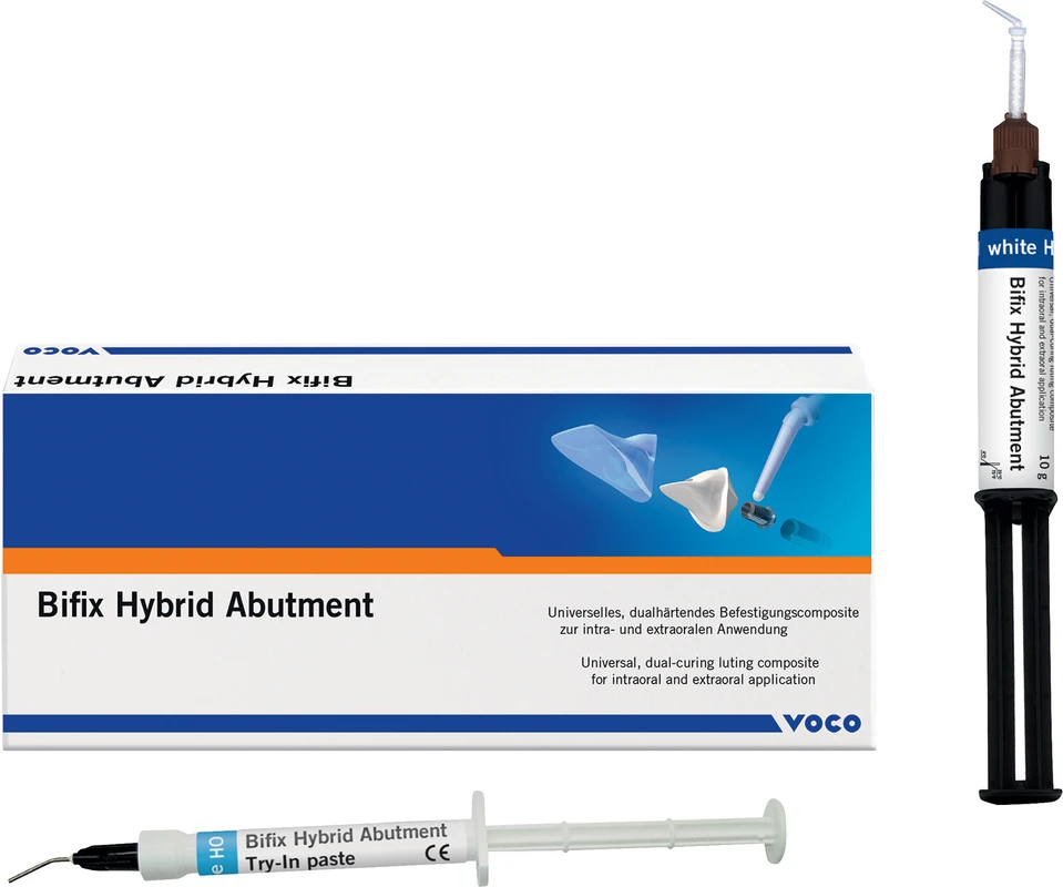 Bifix Hybrid Abutment Spritze 10 g weiß HO, QuickMix