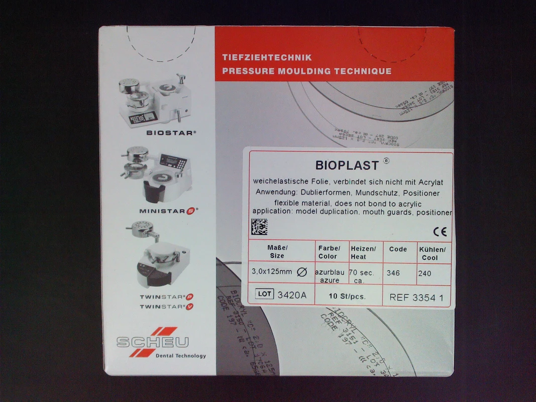 BIOPLAST® Color Packung 10 Stück azurblau, Ø 125 mm, Stärke 3 mm BIOPLAST® Color Packung 10 Stück azurblau, Ø 125 mm, Stärke 3 mm