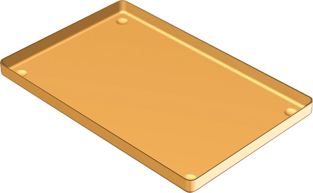 ALUMINIUM TRAY Stück Tray gold 28 x 18 cm