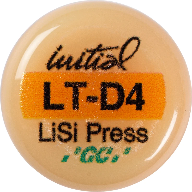 GC Initial™ LiSi Press Packung 5 x 3 g Rohling D4 LT