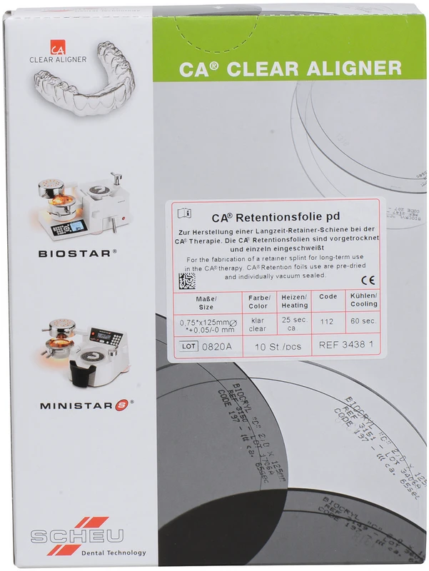 CA® Retentionsfolie pd Packung 10 Stück 0,75 x 125 mm