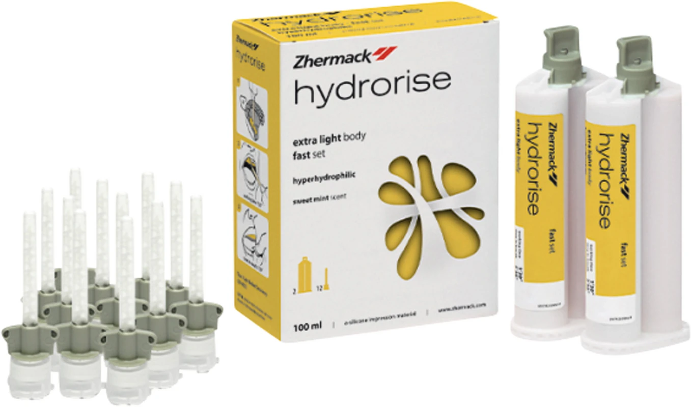 Hydrorise Extra Light Body Packung 2 x 50 ml Doppelkartusche fast