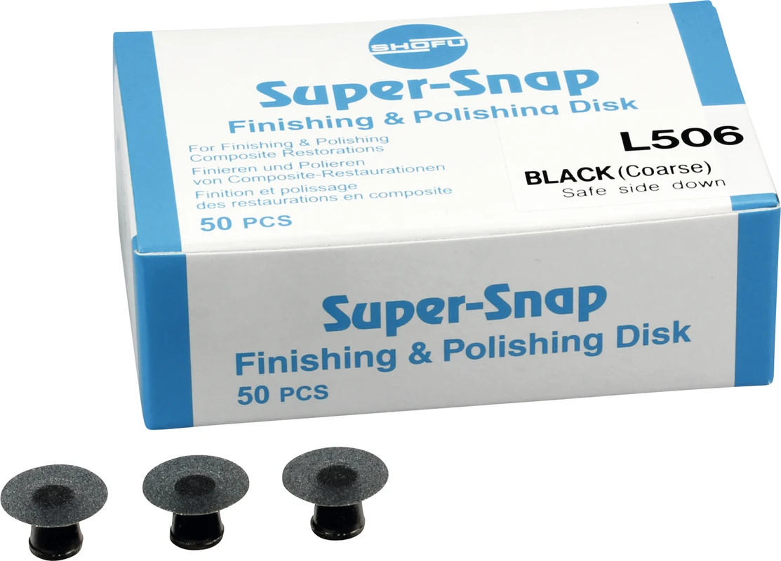 Super-Snap® Nachfüllpackung 50 Scheiben, schwarz, Körnung grob