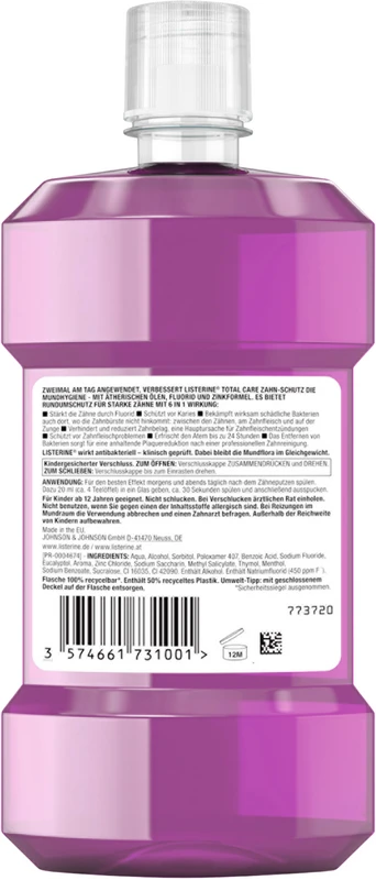 LISTERINE® TOTAL CARE Flasche 500 ml