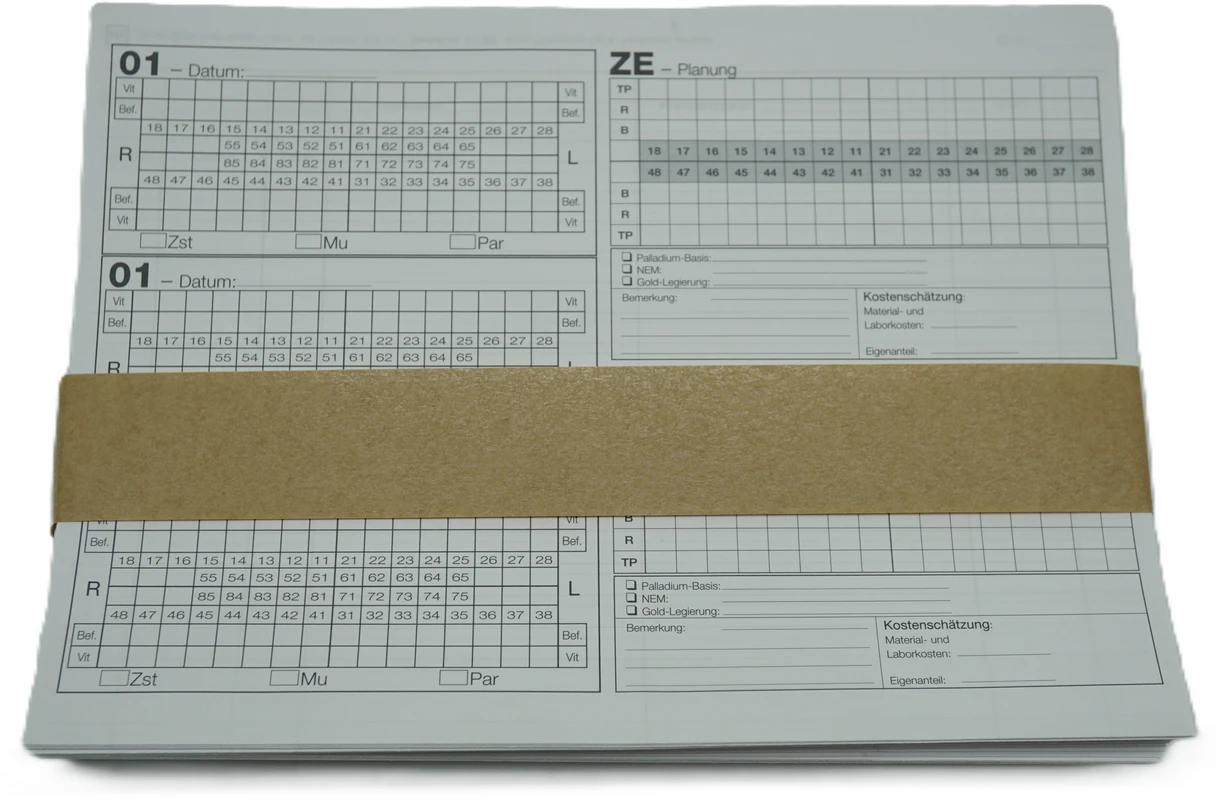 Kartei-Einlegeblätter Packung 100 Stück A4, Typ A, Bema
