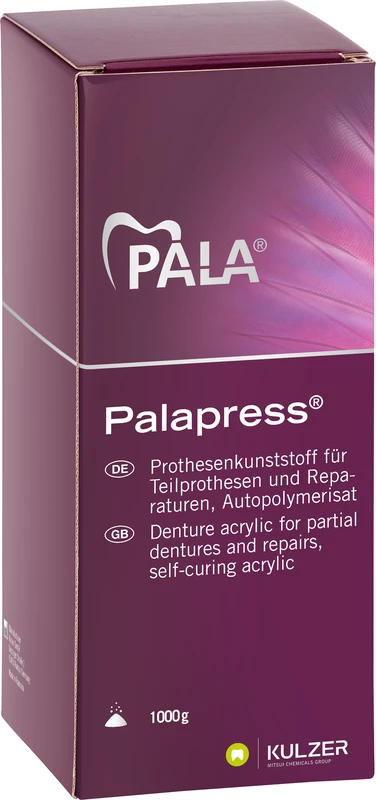 Palapress® Beutel 1 kg Pulver rosa geadert Palapress® Kulzer