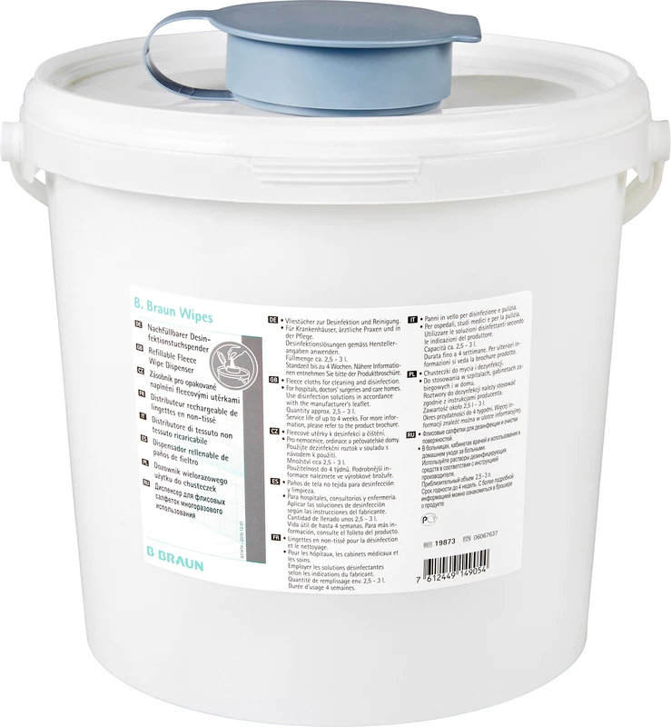 Wipes Spendereimer leer Stück leer, Deckel grau