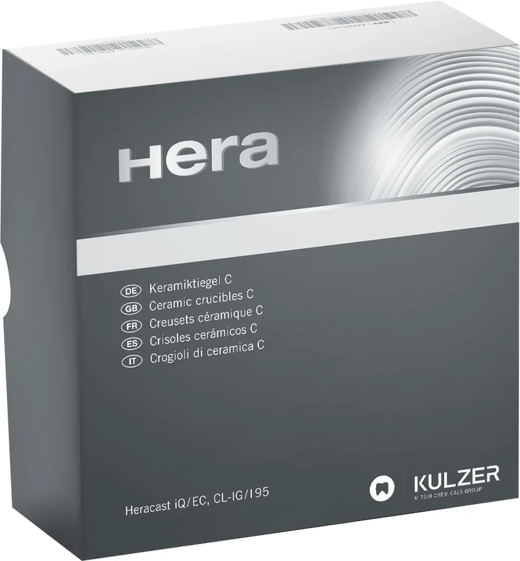Keramik-Schmelztiegel Packung 6 Stück für CL-/IG/I95 und Heracast IQ Keramik-Schmelztiegel Kulzer