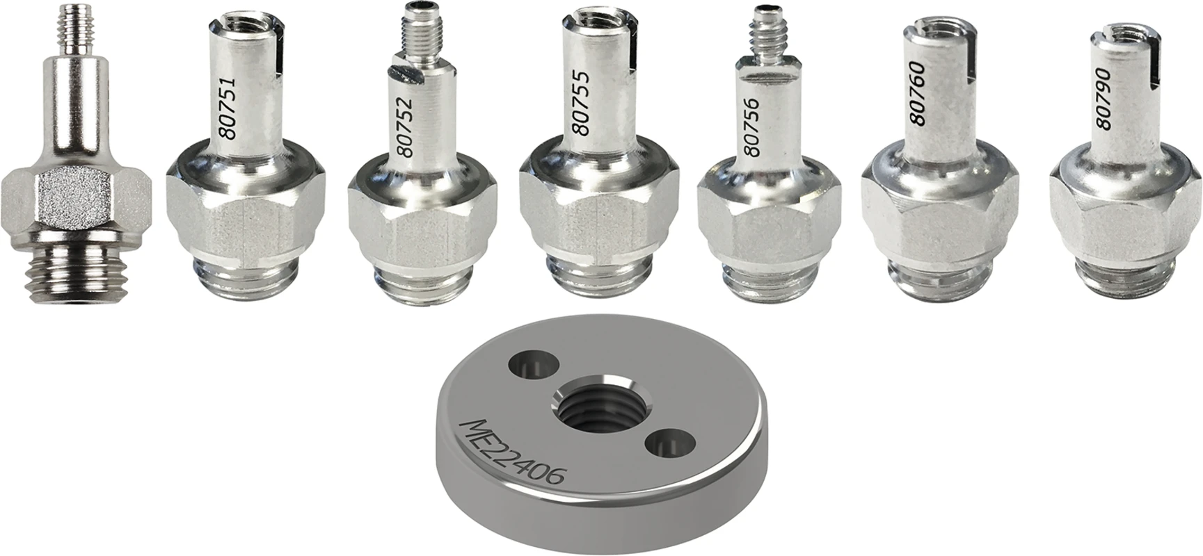 Carebox green Adapter Stück für Spitzen M3 x 0,35 mm, Außengewinde Carebox green Adapter MELAG