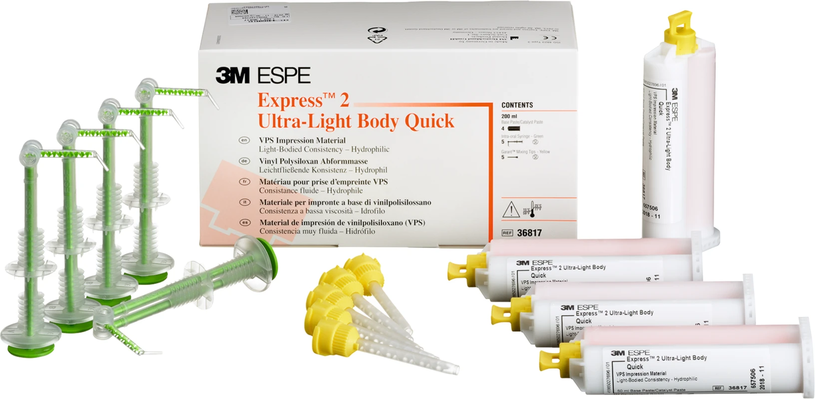 Express™ 2 Refill Packung 4 x 50 ml Doppelkartusche Ultra-Light Body Quick, Zubehör