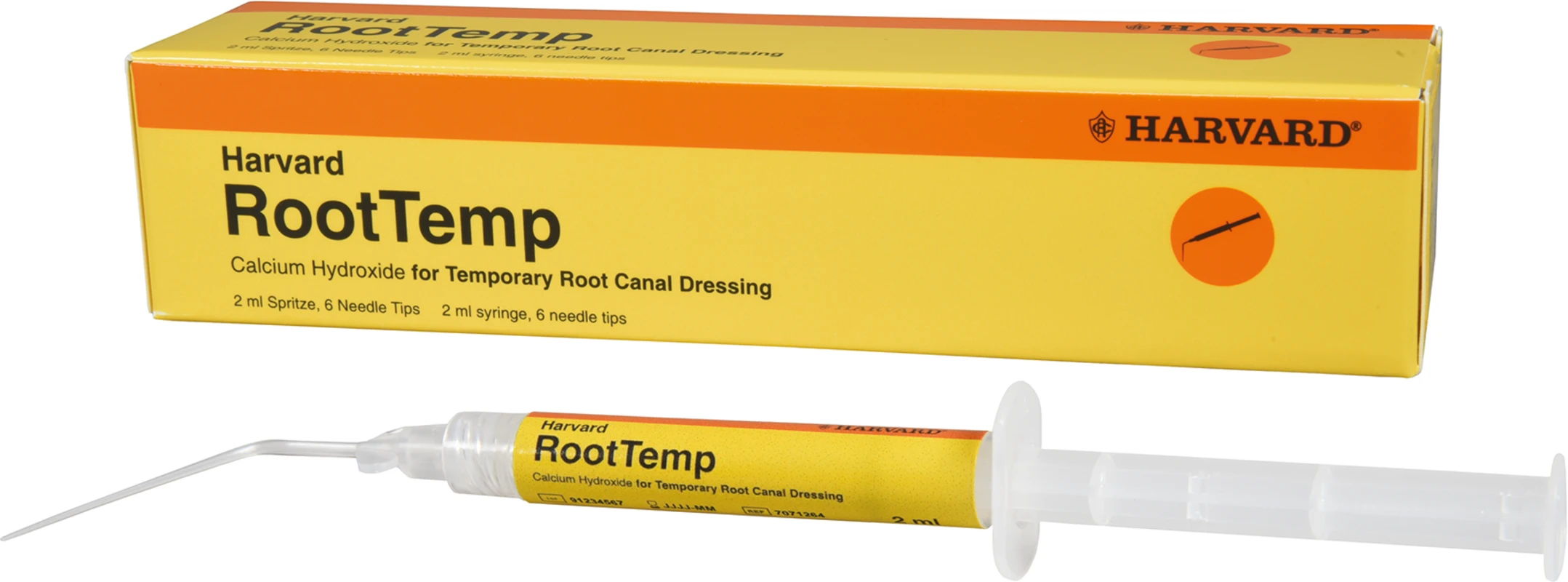 Harvard RootTemp Packung 2 ml Spritze, 6 Endo-Tips